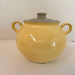 vintage yellow ceramic bowl farmhouse kitchen décor